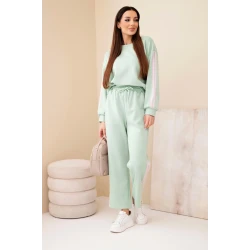 Sieviešu piparmētru komplekts ar svītrām Ambi