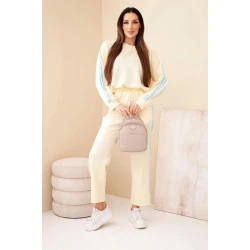 Sieviešu dzeltens komplekts ar svītrām Ambi