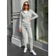 Pelēka sieviešu apģērbu komplekts ar kapuci „Kornel“