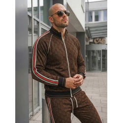 Vīriešu brūns apģērbu komplekts bez kapuces Guci