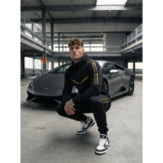 Vīriešu sporta kostīms Ronex melnā krāsā JS/C8117