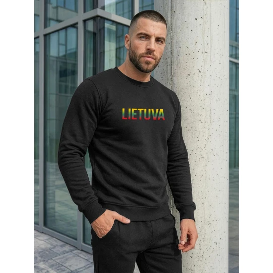 Vīriešu melnais komplekts Lietuva Vīriešu uzvalki