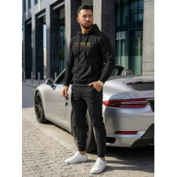 Vīriešu melns komplekts ar kapuci Lietuva