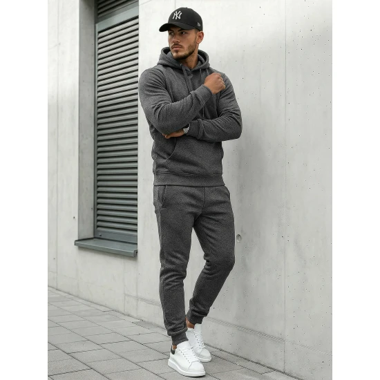 Tumši pelēks vīriešu treniņtērps Toni