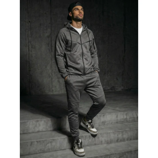 Tumši pelēks vīriešu komplekts Jake Sporta tērpi Premium