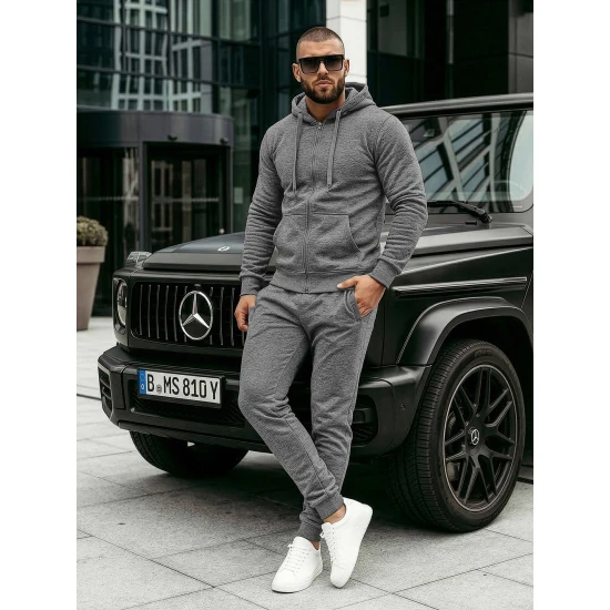 Tumši pelēks vīriešu sporta tērps Pazar AX0379