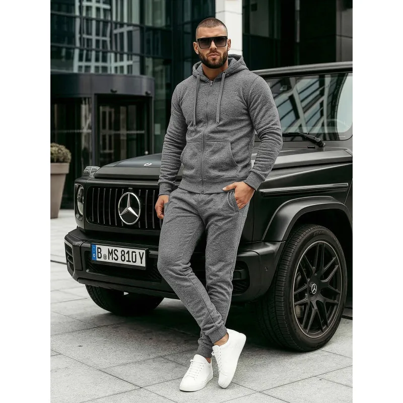 Tumši pelēks vīriešu sporta tērps Pazar AX0379