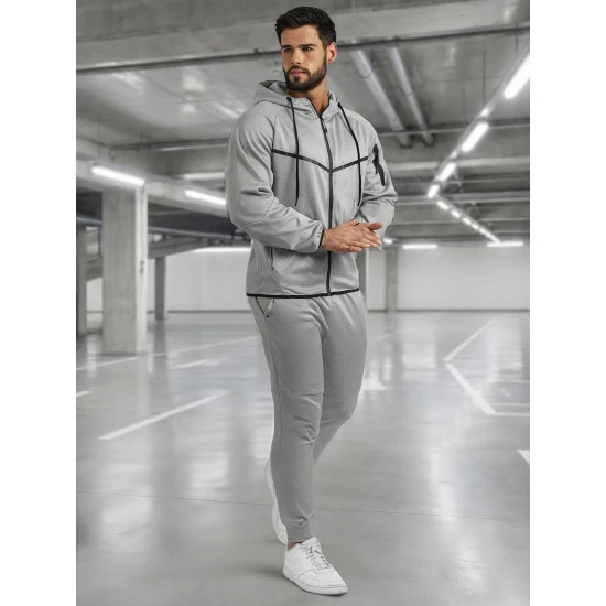 Gaiši pelēks vīriešu komplekts Jake