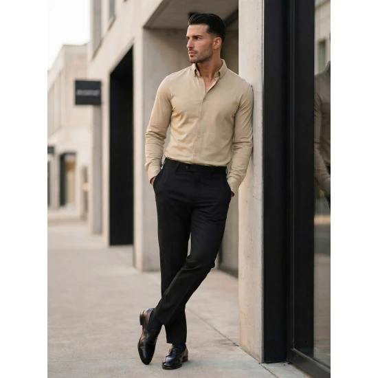 Vīriešu brūns krekls Top Krekli