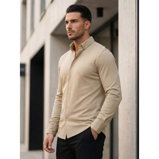 Vīriešu brūns krekls Top Krekli