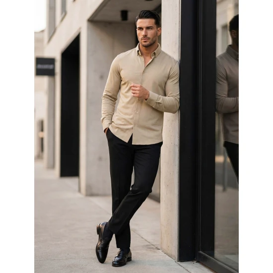 Vīriešu brūns krekls Top Krekli