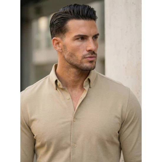 Vīriešu brūns krekls Top Krekli