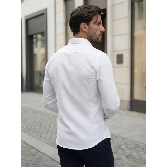 Vīriešu balts krekls Top Krekli