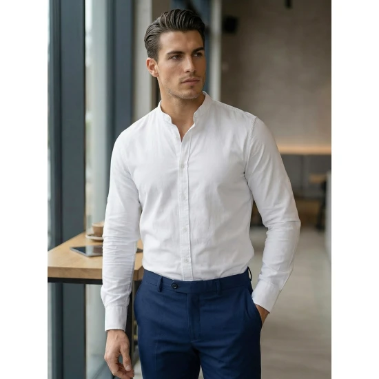 Balts elegants krekls Milet Krekli