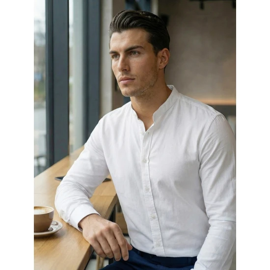 Balts elegants krekls Milet Krekli