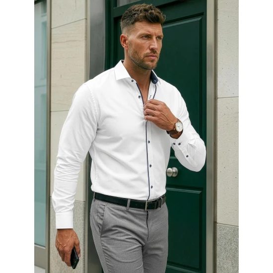 Vīriešu balts krekls Blake Krekli