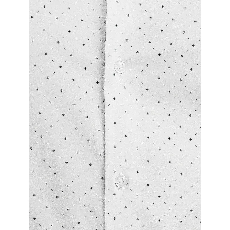 Vīriešu balts polka dot krekls Royal Krekli