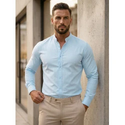 Zils elegants krekls Milet