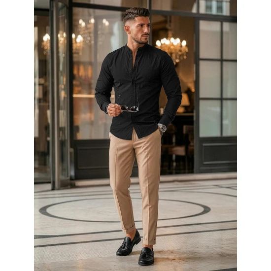 Vīriešu melns krekls Neo Krekli