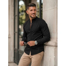 Vīriešu melns krekls Neo