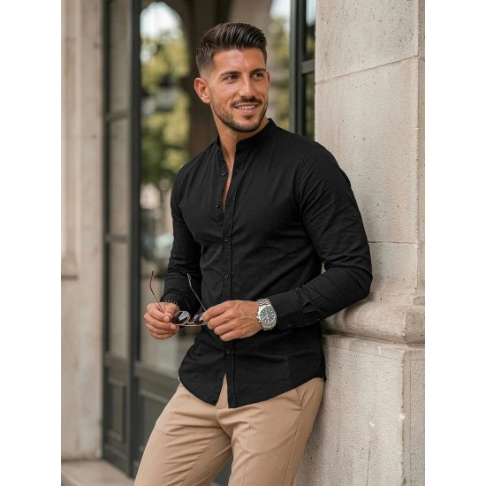 Vīriešu melns krekls Neo Krekli