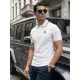 Vīriešu balts polo krekls Skul