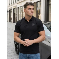 Vīriešu melns polo krekls Adison
