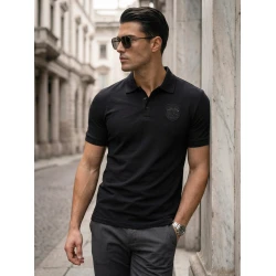 Vīriešu melns polo krekls Tice