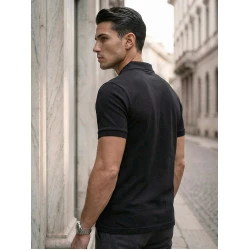 Vīriešu melns polo krekls Tice