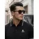 Vīriešu melns polo krekls Skull POLO T-krekls