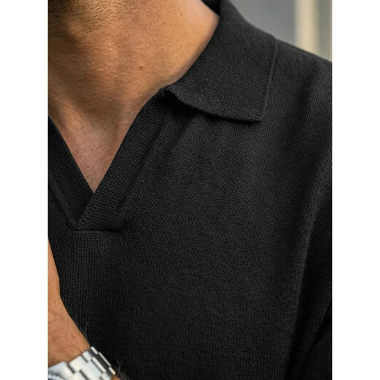 Vīriešu melni polo krekli Tyler POLO T-krekls