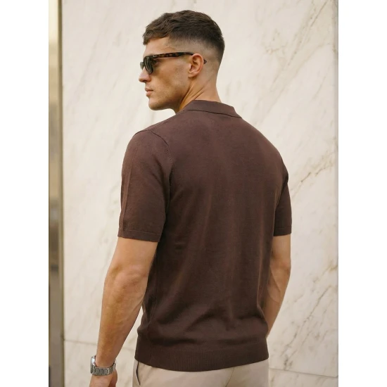 Vīriešu tumši brūni polo krekli Vibe POLO T-krekls