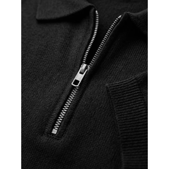 Vīriešu melni polo krekli Force POLO T-krekls