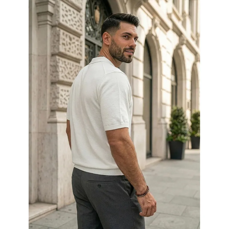 Vīriešu baltas polo krekli Force POLO T-krekls