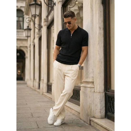 Vīriešu melni polo krekli Fast POLO T-krekls