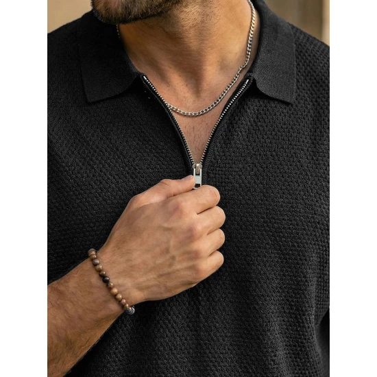 Vīriešu melni polo krekli City POLO T-krekls