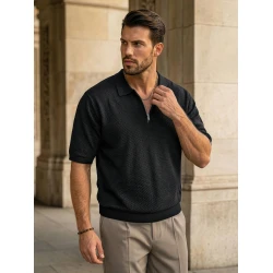 Vīriešu melni polo krekli City