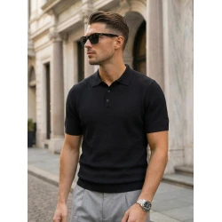 Vīriešu melni polo krekli Street