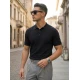 Vīriešu melni polo krekli Street POLO T-krekls