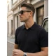 Vīriešu melni polo krekli Street POLO T-krekls