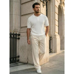 Vīriešu baltas polo krekli Style