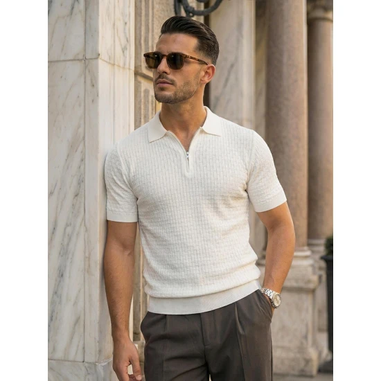 Vīriešu baltas polo krekli Fast POLO T-krekls