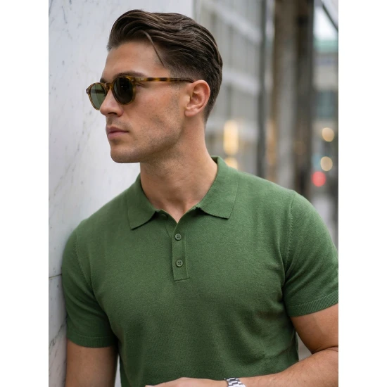 Vīriešu zaļie polo krekli Vibe POLO T-krekls