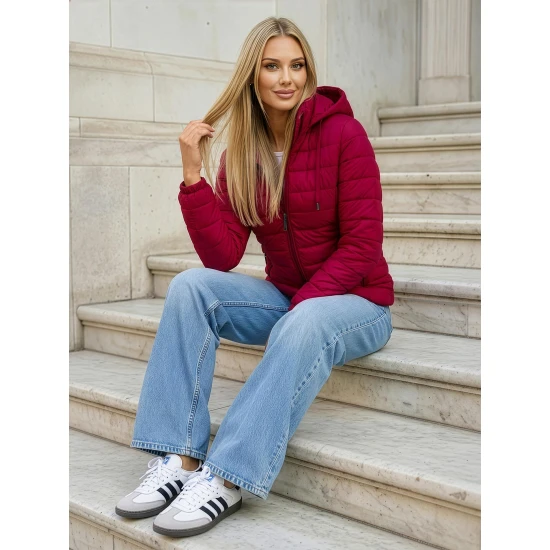 Sieviešu bordo krāsas jaka Albi Sieviešu jakas