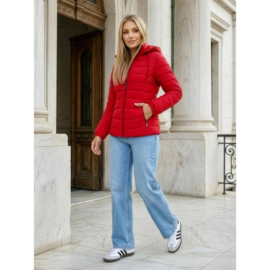 Sieviešu jaka sarkanā krāsā Albi Sieviešu jakas