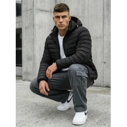 Pārejas melna jaka Denal