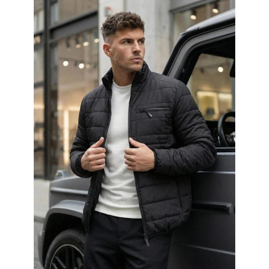 Pārejas melna jaka Flif Vīriešu jakas un mēteļi