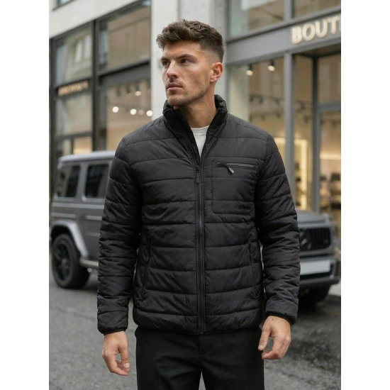 Pārejas melna jaka Flif Vīriešu jakas un mēteļi