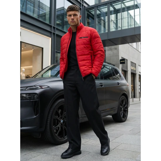 Pārejas sarkana jaka Flif Vīriešu jakas un mēteļi