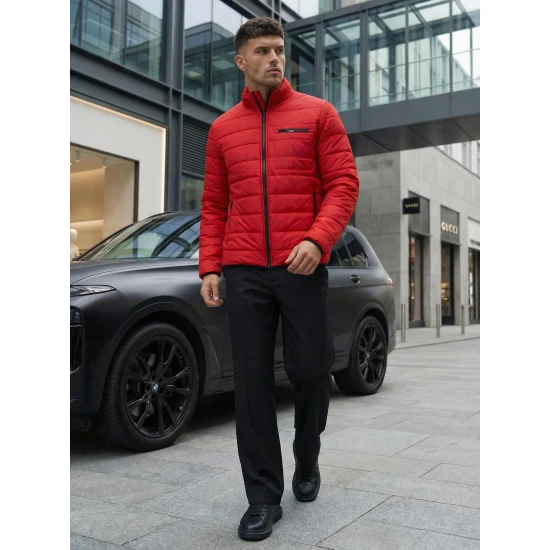 Pārejas sarkana jaka Flif Vīriešu jakas un mēteļi